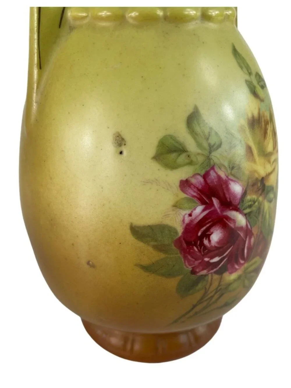Antique Bohemian Art Nouveau Handled Urn Bud Vase Tall Cottagecore Victorian